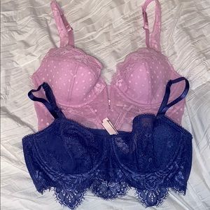 2 VS Lace Bras NWT